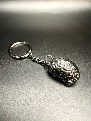 Brain Necklace & Brain Keychain Set