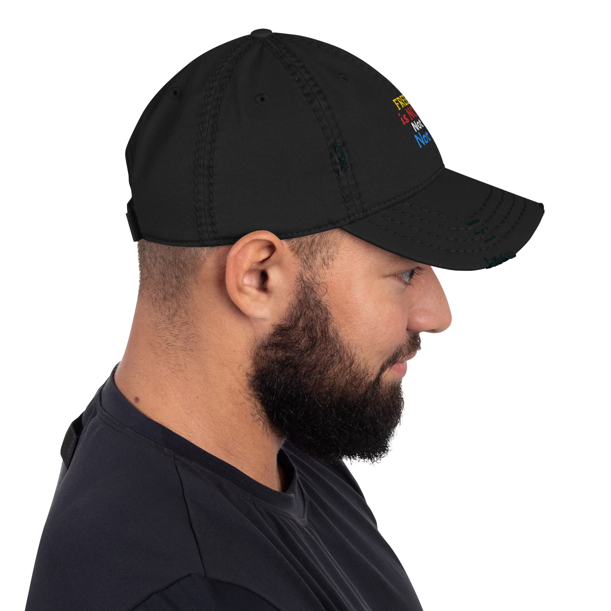 Freedom is Not Free Distressed Dad Hat