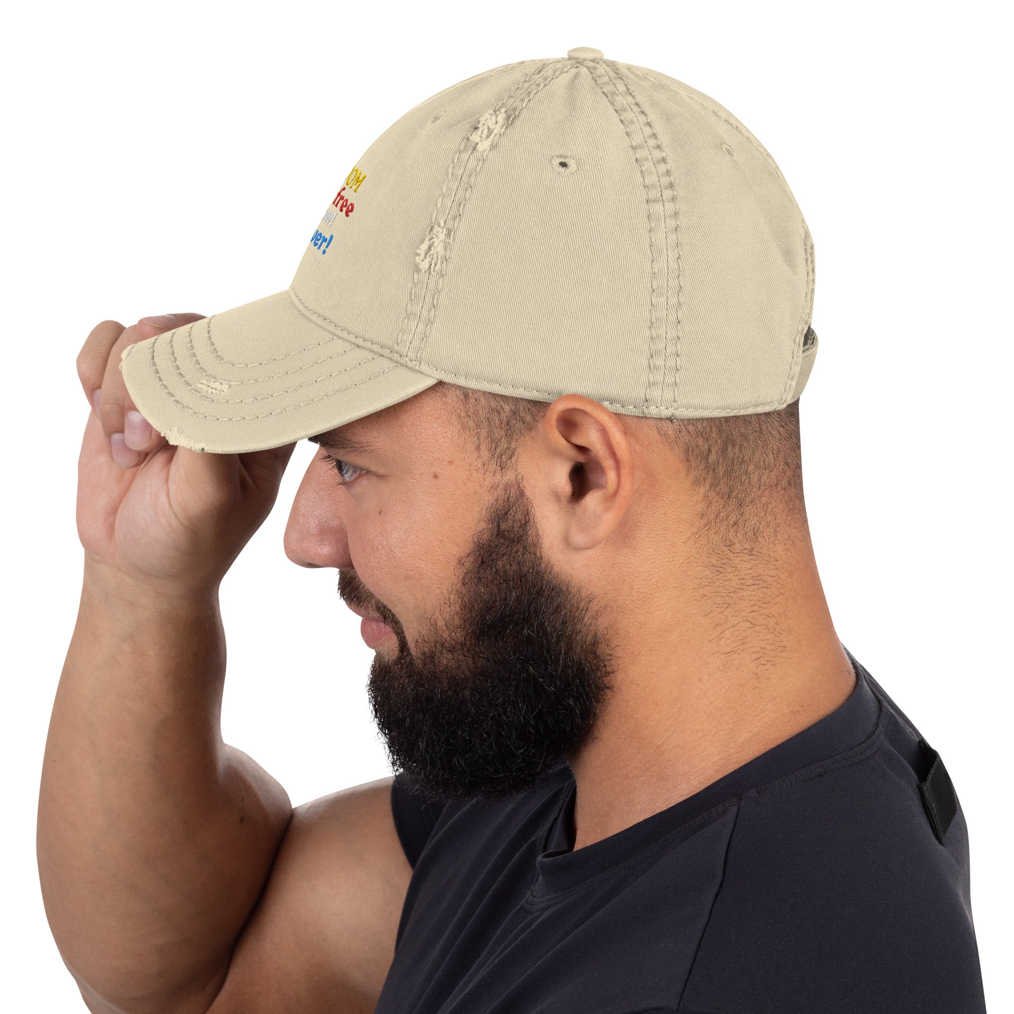 Freedom is Not Free Distressed Dad Hat