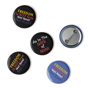 Freedom & Noah Set of pin buttons