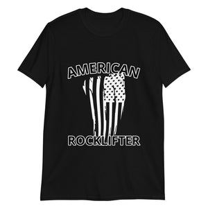 American RockLifter Distressed Flag "Double-Sided" Short-Sleeve Unisex T-Shirt