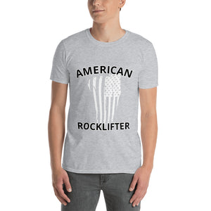 American RockLifter Distressed Flag "Double-Sided" Short-Sleeve Unisex T-Shirt